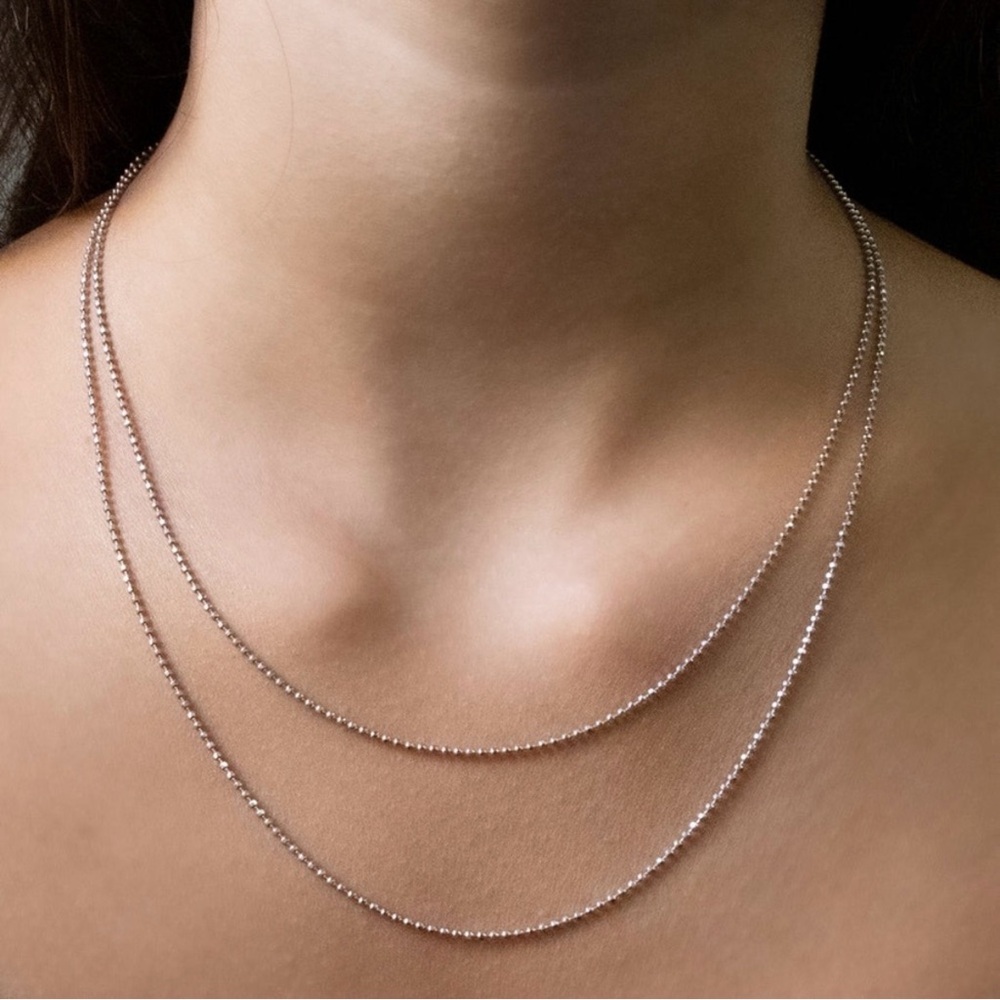 Alex Woo Designer 16” Sterling Silver Ball Chain w/Lobster Clasp Necklace